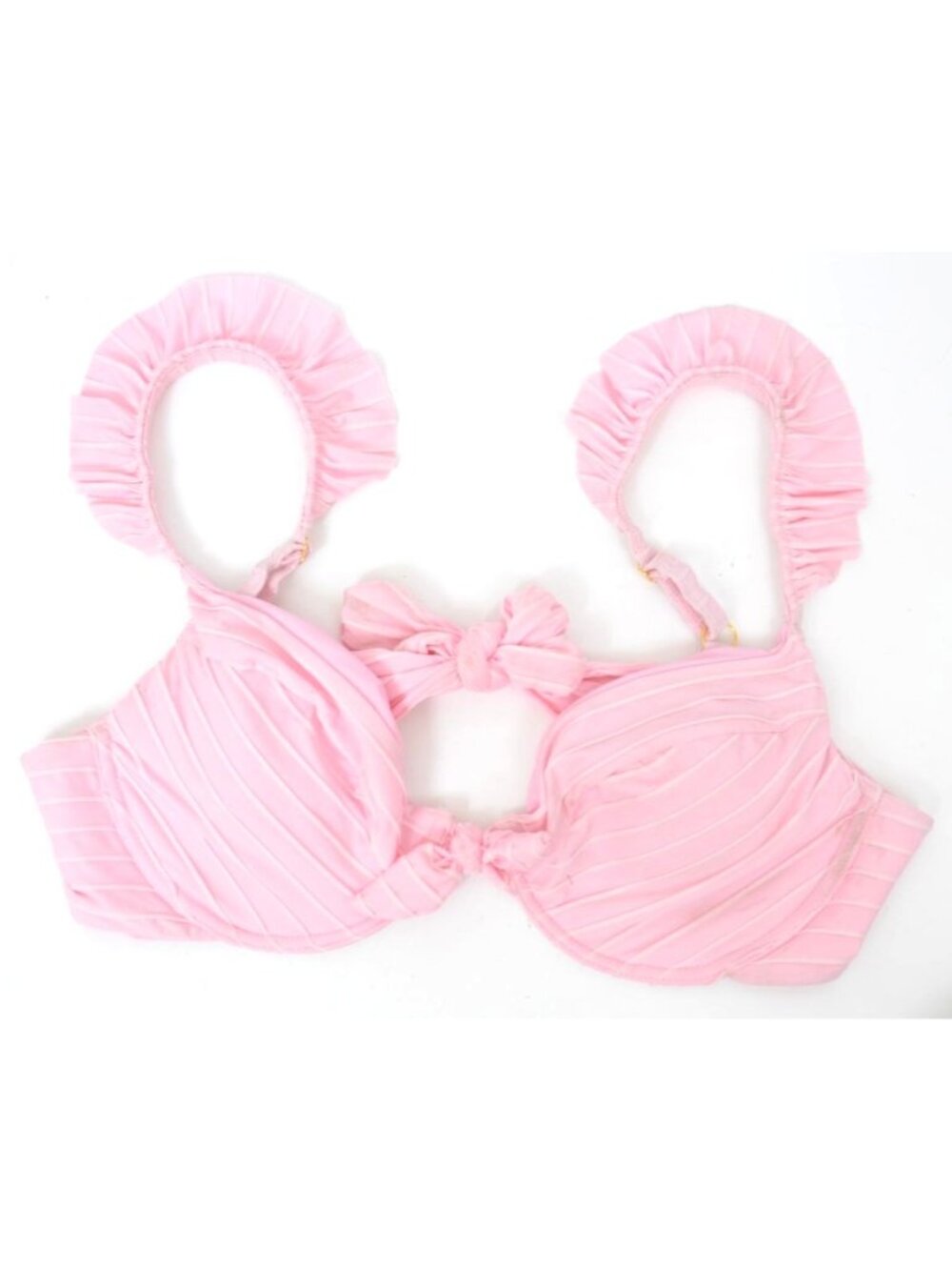 Show Me Your MuMu XX-Large Pink Structured Swim Top Beach Summer Vacay Cruise